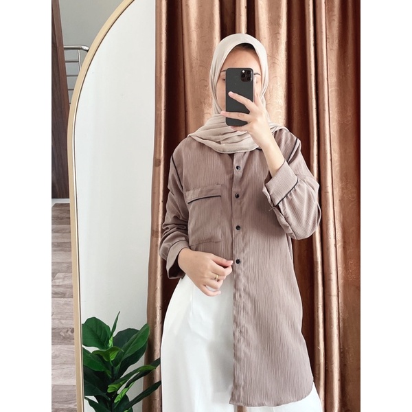 QUENY BASIC (Kemeja crinkle Ld 106 Pjg 75)