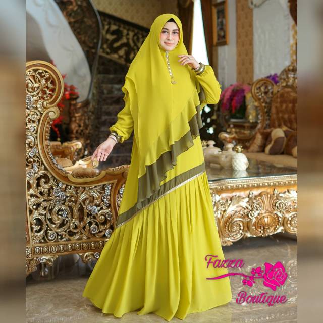 BIG SALE  ORI BRANDED GAMIS CRYSTAL SYAR'I BY FAZA BOUTIQUE