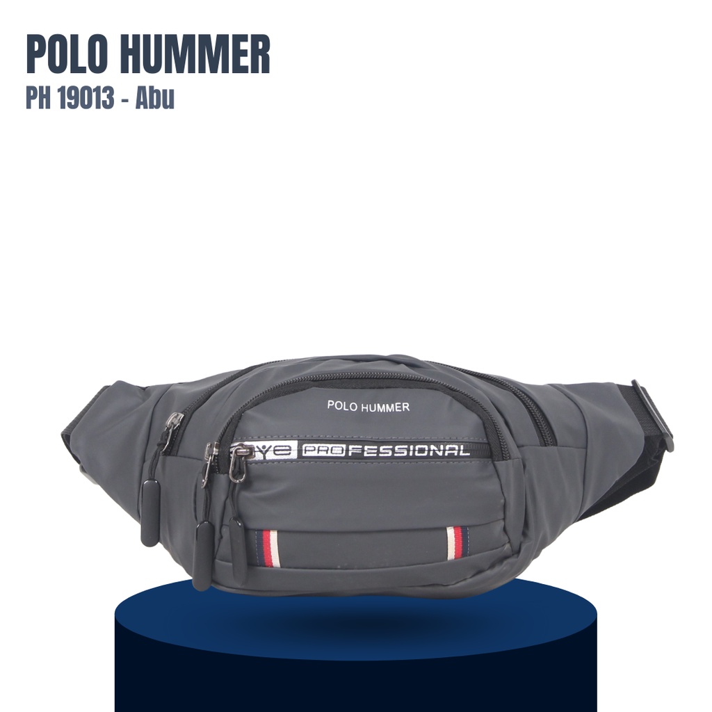 Tas Selempang Bahu Punggung Pinggang Waist Bag POLO HUMMER Anti Air Termurah Premium