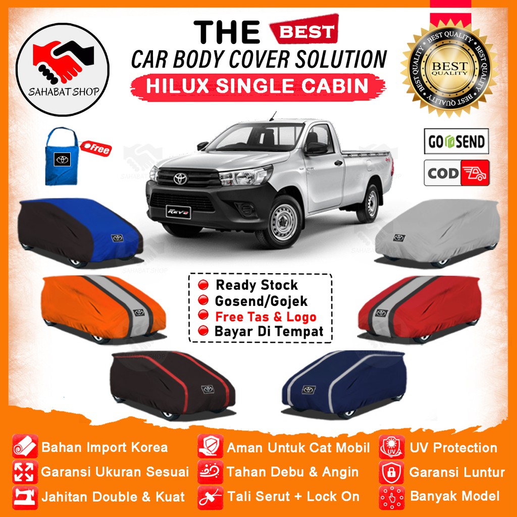 Cover Mobil Hilux Single Cabin / Sarung Mobil Toyota Hilux / Mantel Tutup Pelindung Penutup Outdoor