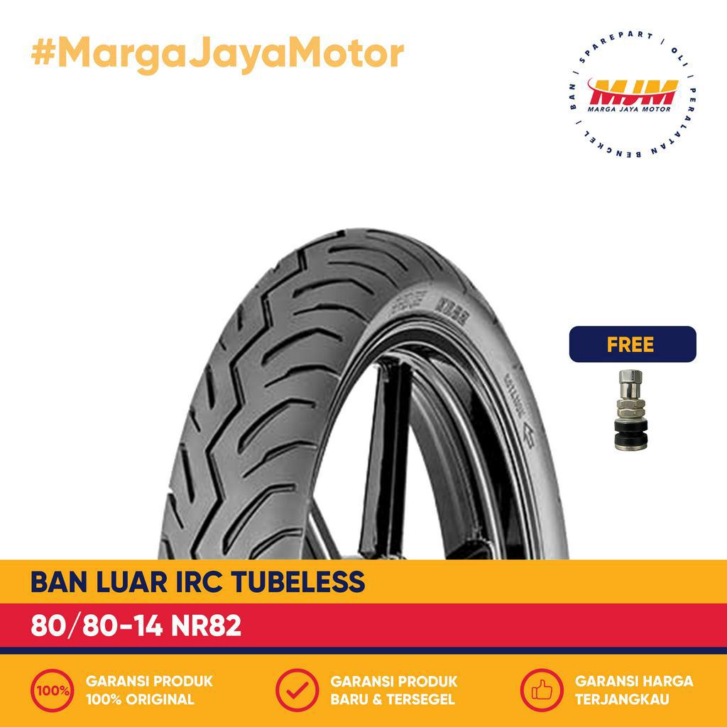 Ban Luar IRC NR82 80/80-14 Tubeless Free Pentil