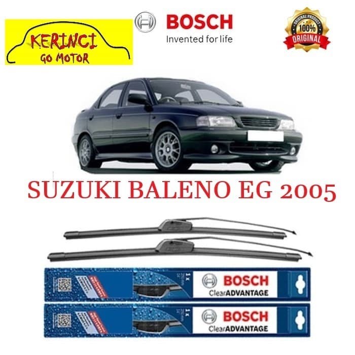 WIPER BOSCH CLEAR ADVANTAGE SUZUKI BALENO EG 2005 20&quot; &amp; 18&quot;