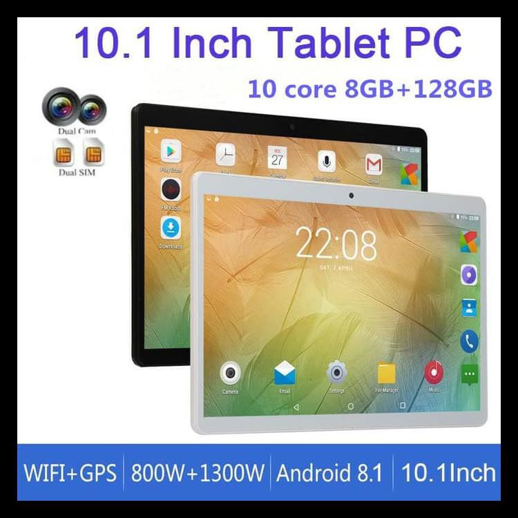 Tablet ram 8GB 128 G PC Android 4G WIFI NETWORK 10 CORE TAB GRATIS ONGKIR