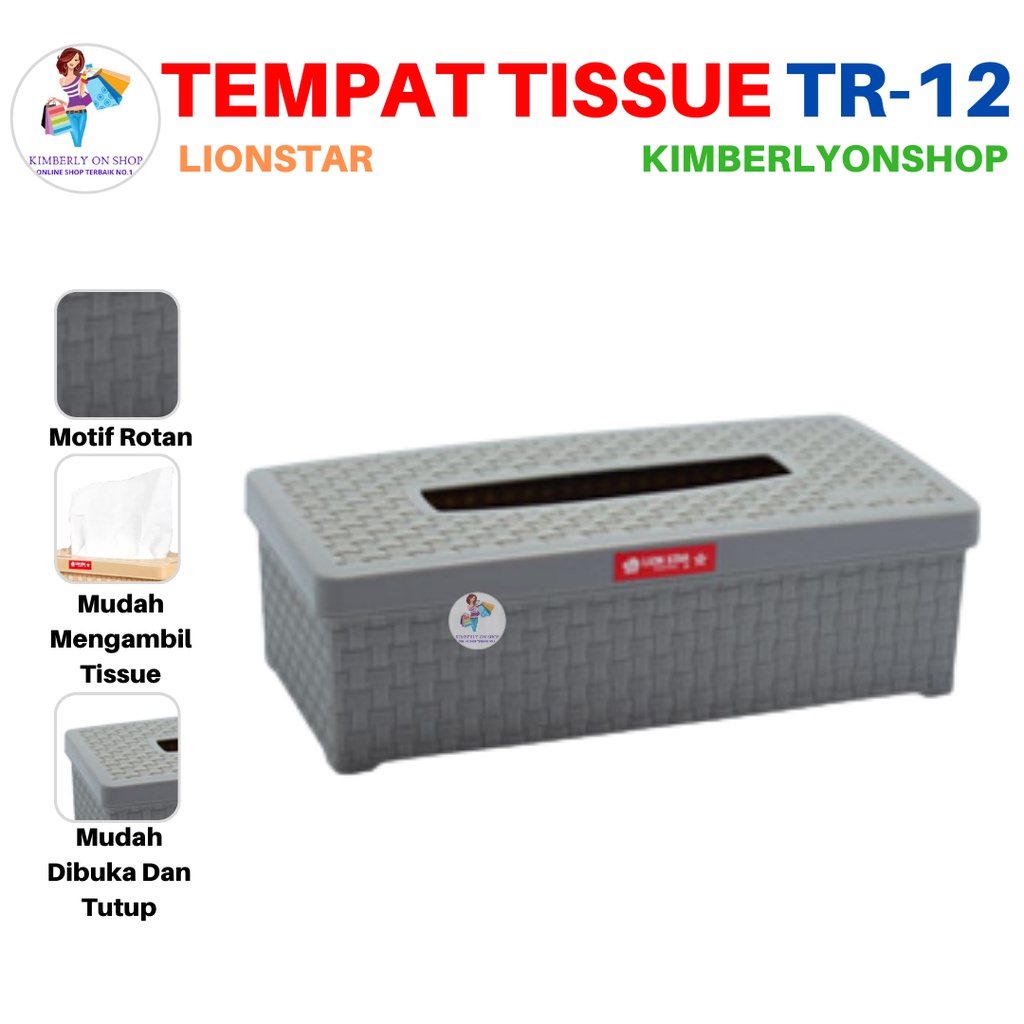 Tempat Tissue Rato S Kotak Tisu Plastik TR 12 Lion Star