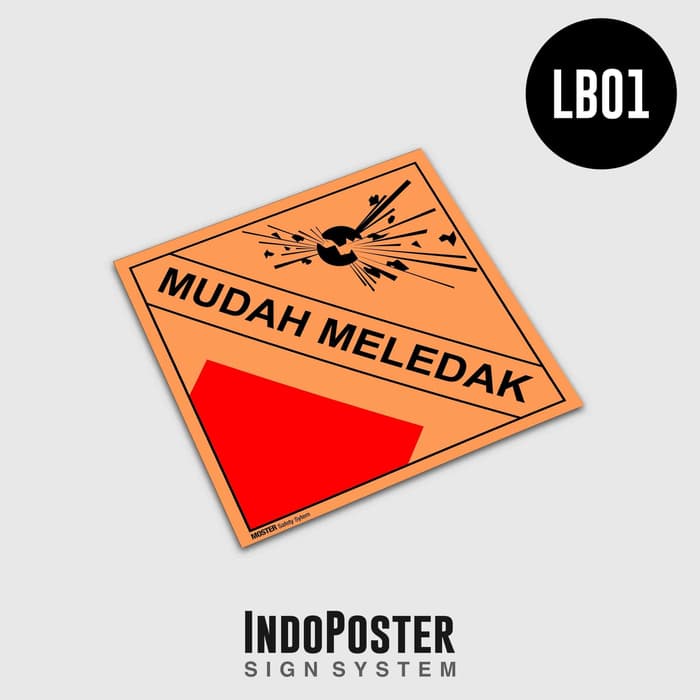 

Stiker Simbol Label K3 Limbah Hazmat Mudah Meledak