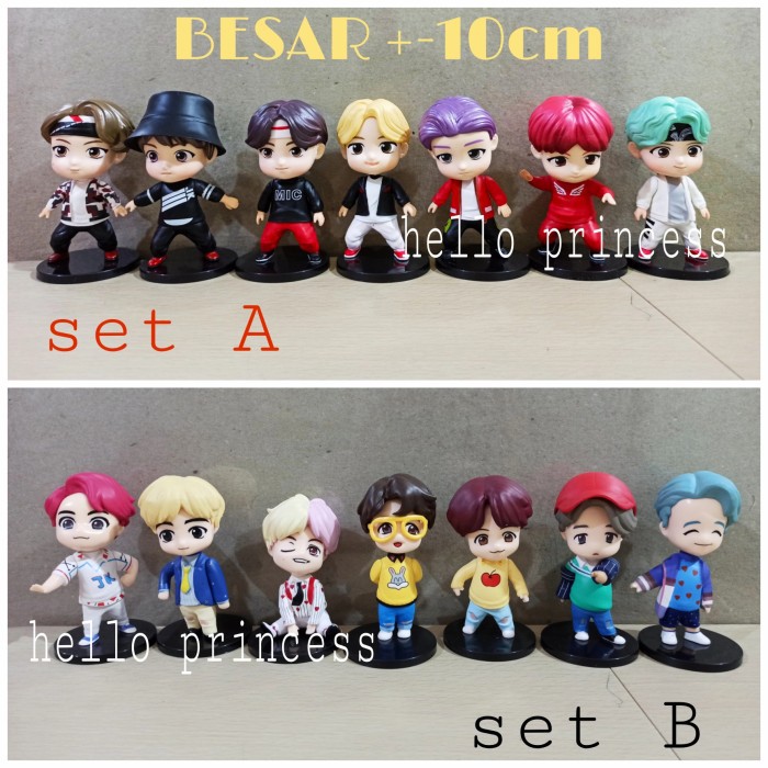 ACTION FIGURE BTS SET 7 PCS BESAR BUKAN YANG KECIL