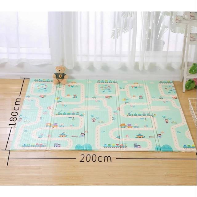 PLAYMAT SHIMANO MATRAS LIPAT ANAK BAYI JUMBO SIZE 200x180CM KARPET LIPAT MATRAS BAYI PLAYMATE KARPET Sugarbaby Foldable Baby Playmat (Nature Series) / Playmat Lipat Anak / Karpet Lipat Bayi / Matras Bayi PLAYMAT KARPET LIPAT MATRAS BAYI PLAYMATE KARPET