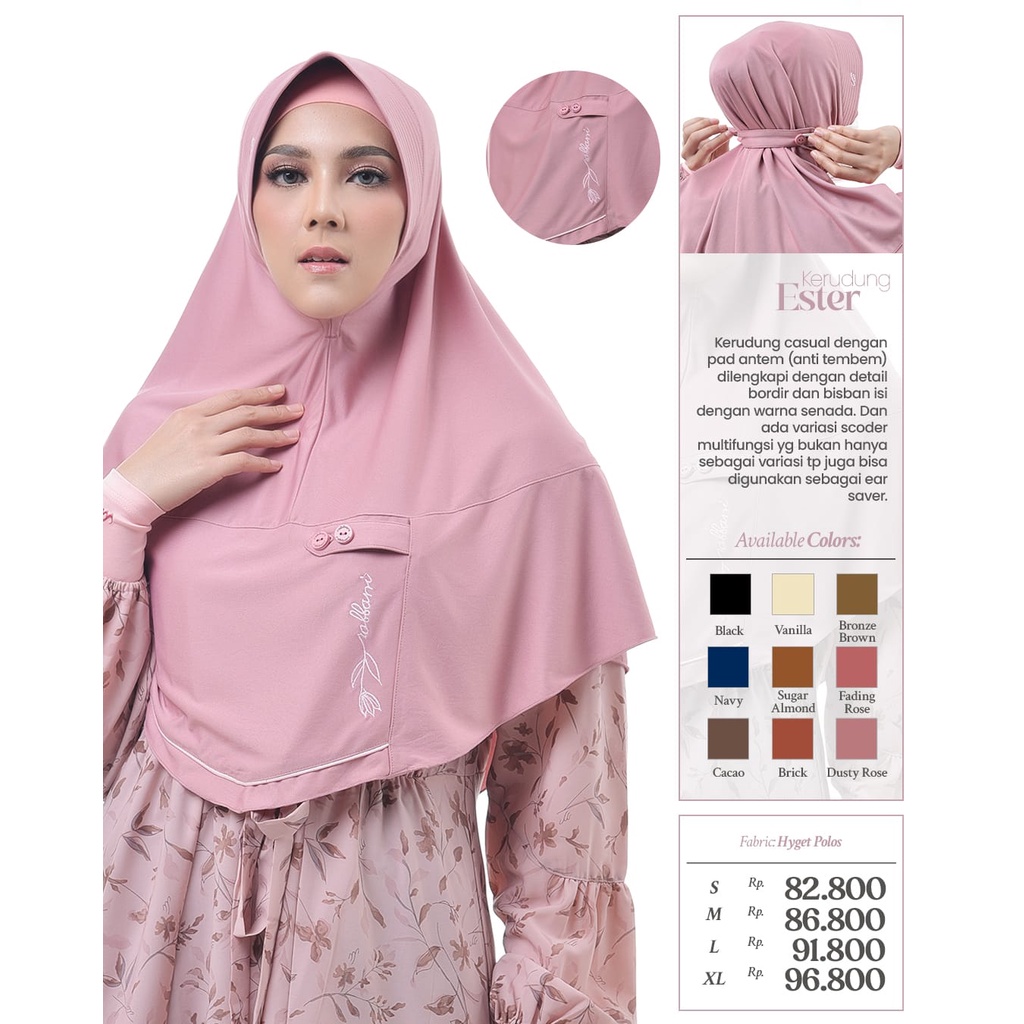 KERUDUNG RABBANI ESTER / JILBAB INSTAN RABBANI ESTER