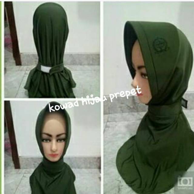 Jilbab kowad pakai logo prepet