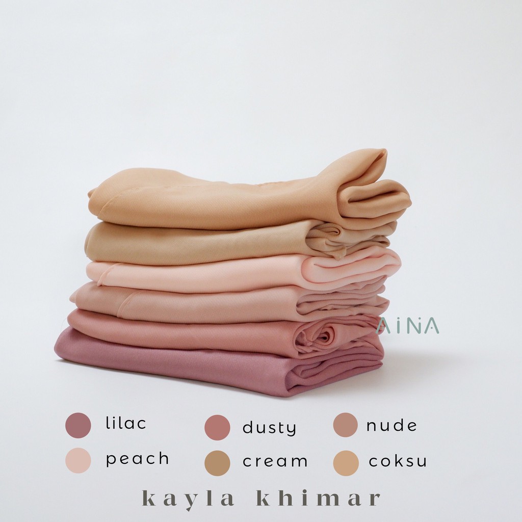 KHIMAR KAYLA 2 LAYER / HIJAB KERUDUNG JILBAB INSTANT INSTAN