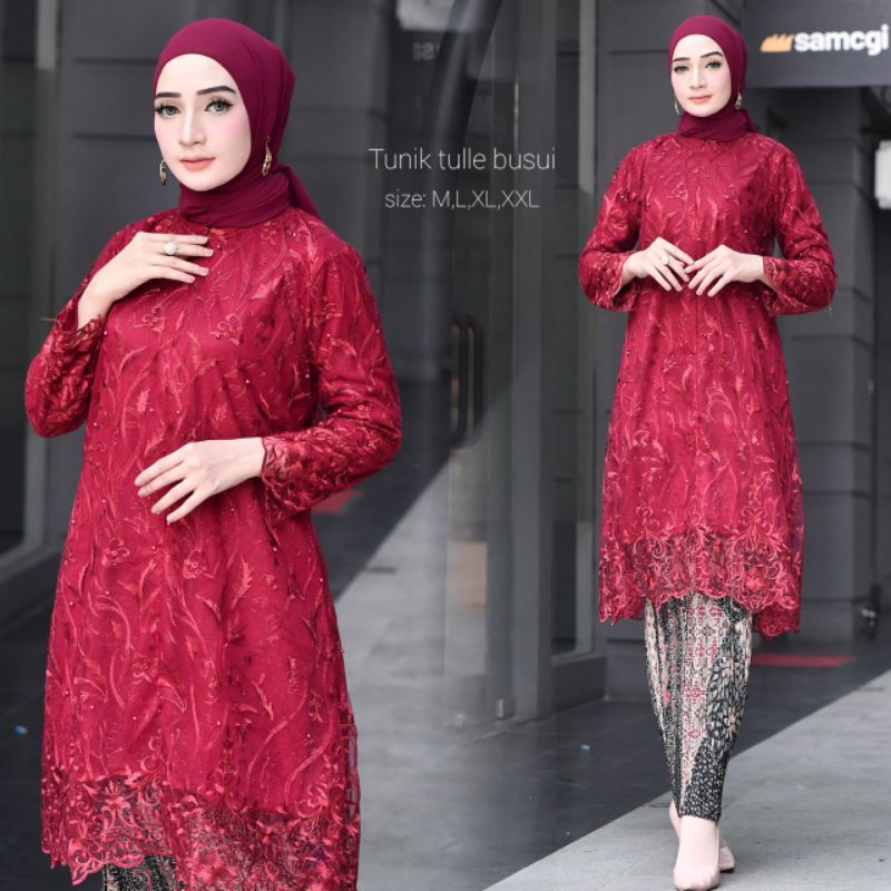 Setelan kebaya Tunik Busui modern/Kebaya Tunik Ibu Menyusui/Kebaya Busui/Kebaya Wanita by BA