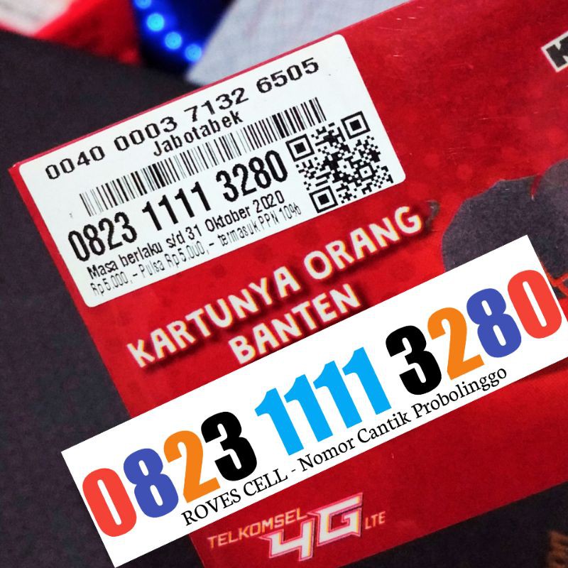 NOMOR CANTIK TELKOMSEL MIRROR CERMIN FULL BOLAK BALIK KWARTET 1111