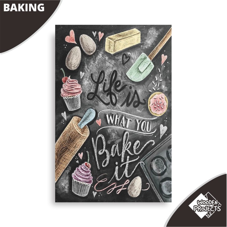 Zelamart Walldecor Hiasan pajangan dinding dapur unik - Baking