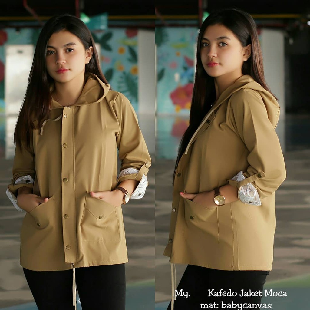 cafedo jaket - jaket wanita - one size fit to L