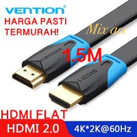 [1.5M - B02] Vention Kabel Flat multimedia kabel 1.5m v1.4b Full HD 3D