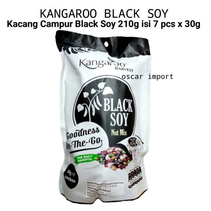 

Kangaroo Black Soy 210G Isi 7 Pack Nut Mix Peanut Kacang