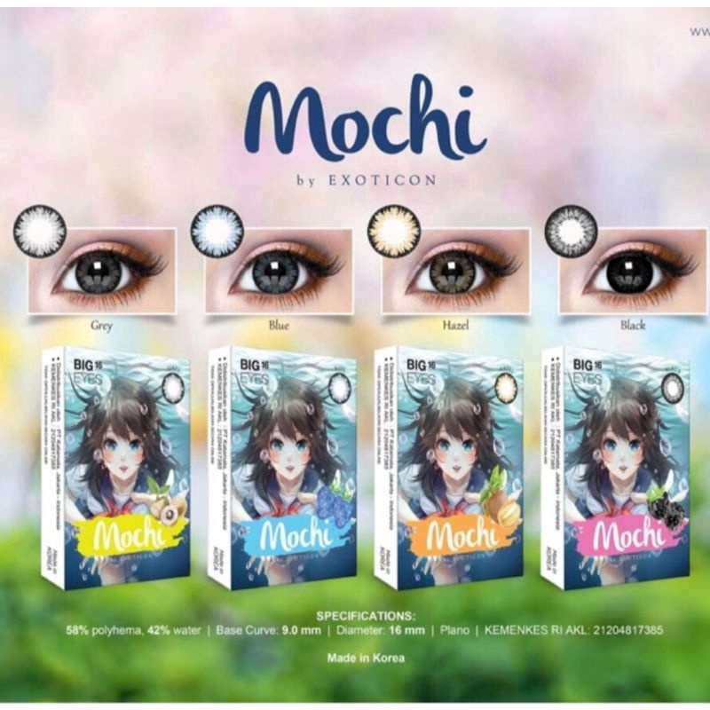 Softlens MOCHI Big eyes 16mm/Lensa Mata By EXOTICON