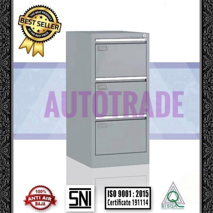 

Gercep Filling Cabinet Lemari Arsip File Besi 3 Laci V-303 Origina Ririsefta