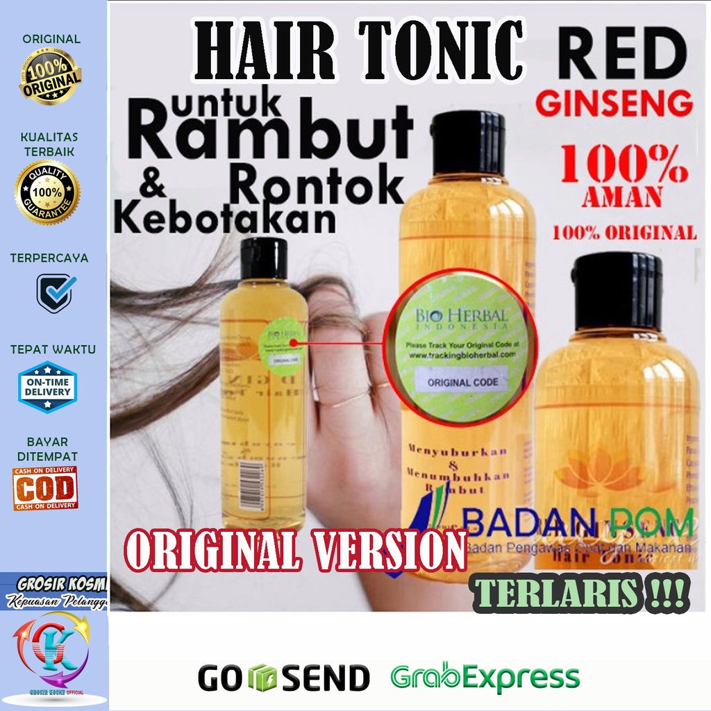Obat Penumbuh Rambut Botak Obat Rambut Rontok | Penyubur Rambut BPOM Hair Tonic Obat Botak