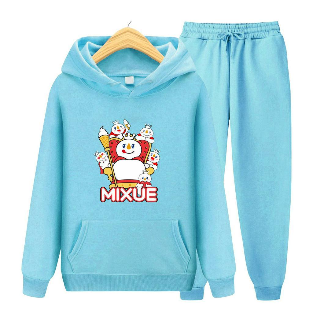 FenishaStore MIXUE ICE CREAM VIRAL Sweater Hoodie Atasan Dan Setelan Anak Usia 4-14 Tahun Bisa Bayar Ditempat COD