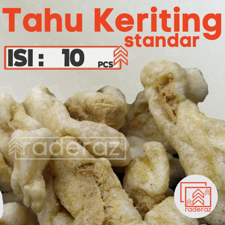 

tahu KERITING STANDAR 10pcs untuk Toping Baso Aci Seblak Indomie by RADERAZ (bisa GROSIR bisa COD)