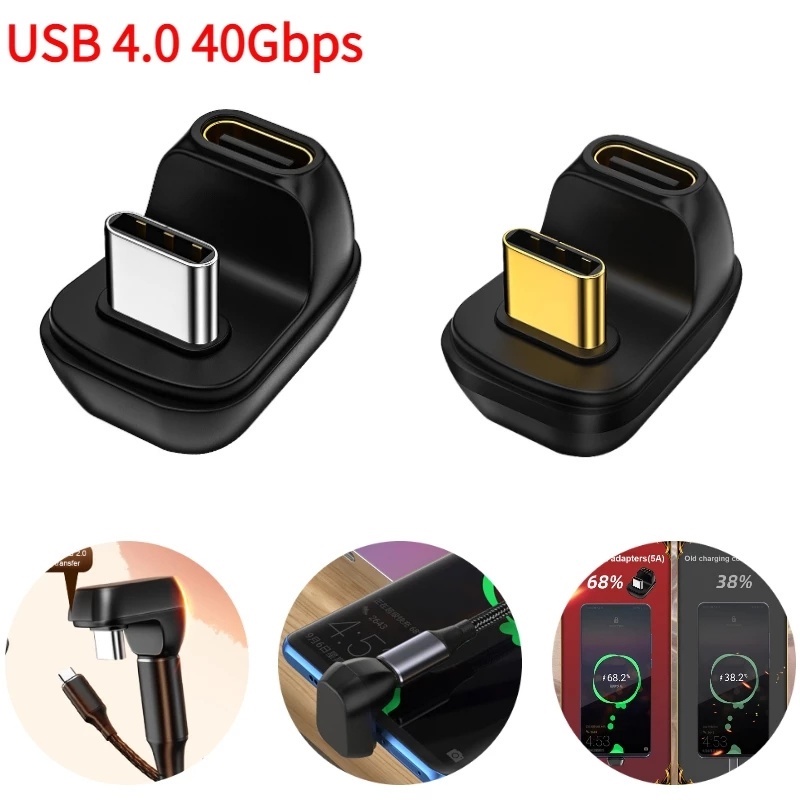 Adapter Konverter USB Tipe C 5A 100W Male Ke Female 8K @ 60Hz Fast Charging Untuk SmartPhone / Laptop