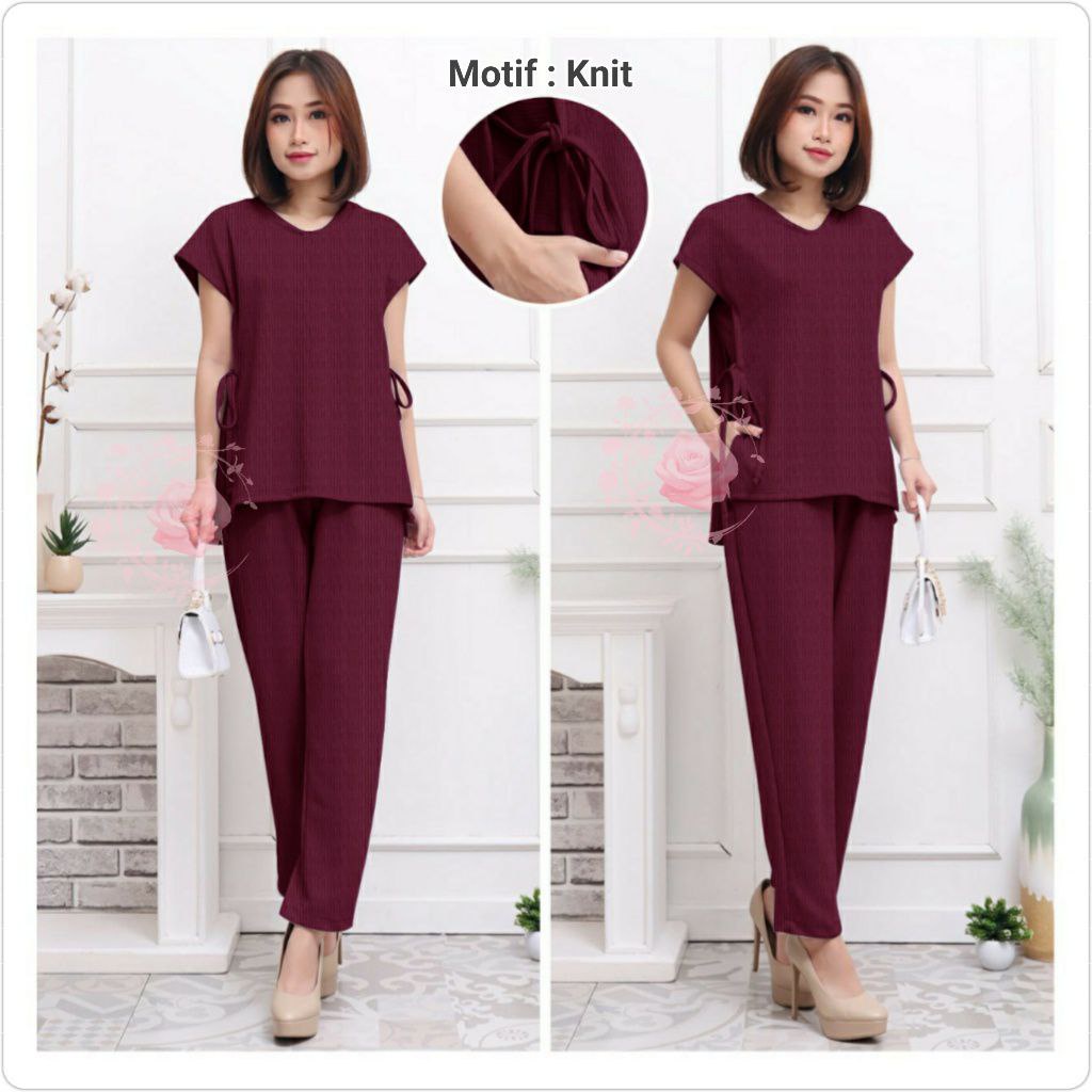 SETELAN SISSI FASHION WANITA / SET BAJU CELANA KASUAL PESTA SANTAI