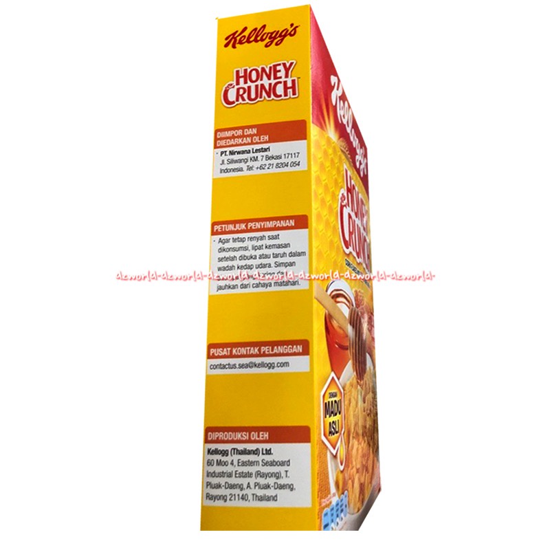 Kellogg's Honey 360gr Crunch Corn Flakes With Real Honey Nuts Sereal Rasa Madu Sereal Kriuk Cereal Crunchy Kelloggs Kelogs Kellogs