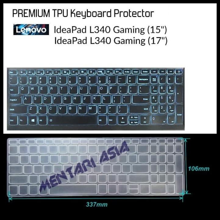 Keyboard Protector Lenovo Ideapad L340 Gaming - Premium Tpu Clear