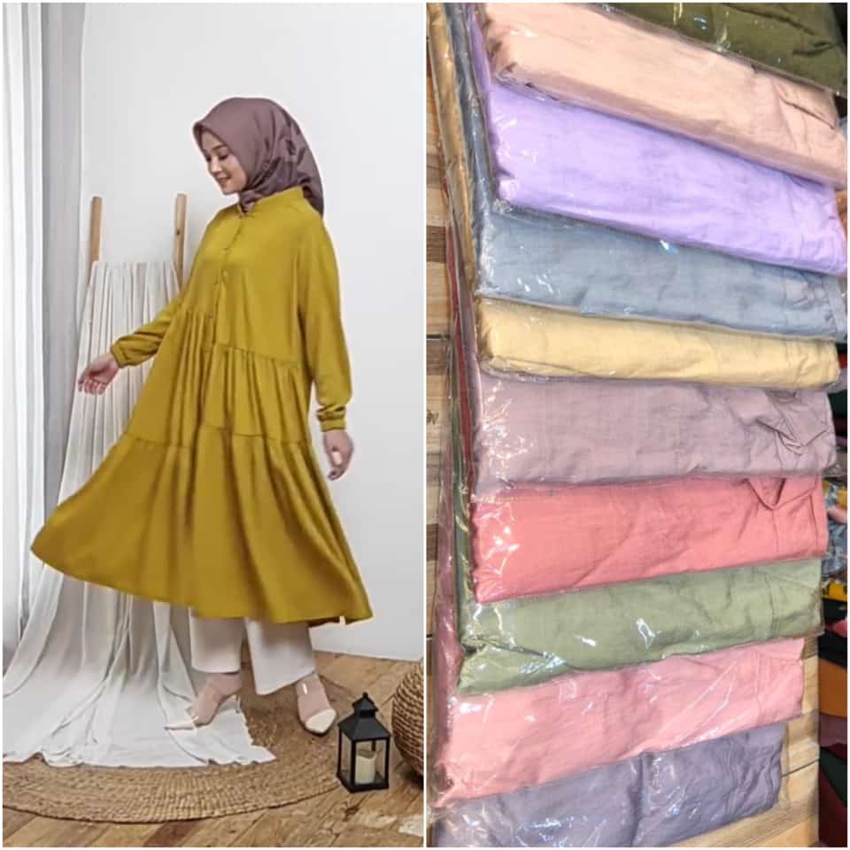midi dress/dress hijab/midi dress jumbo