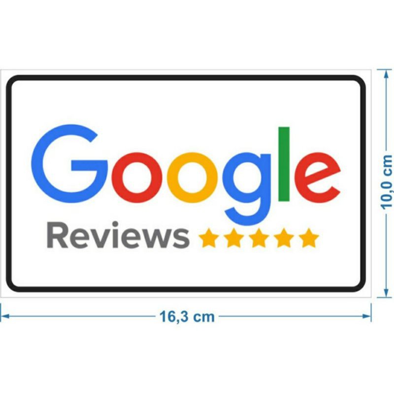 

STIKER REVIEW GOOGLE 16x10CM