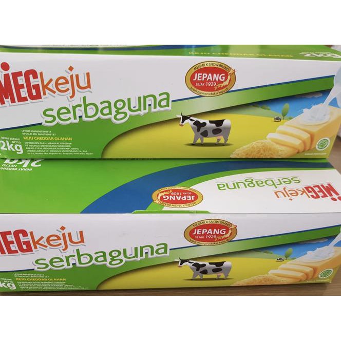 

Qj9A Keju Cheddar Meg Serbaguna 2Kg T075