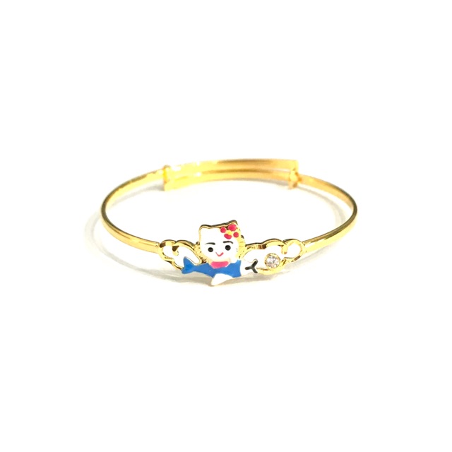 Gelang Bayi Boneka HK Cat (Emas Asli Kadar 700)