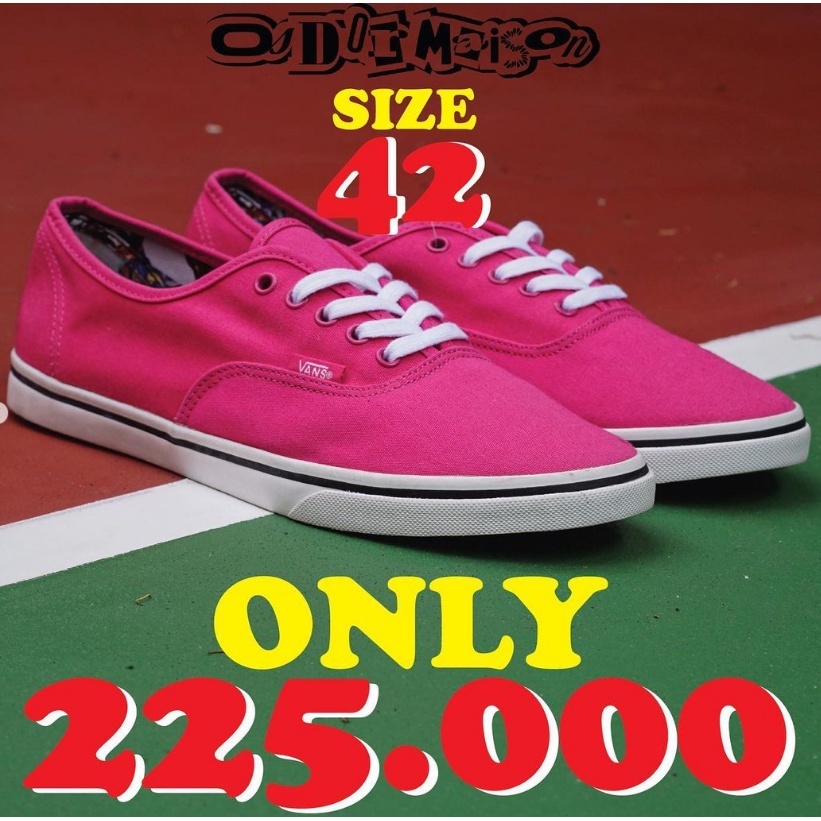 -VANS- Authentic Lo Pro Pink Neon/White