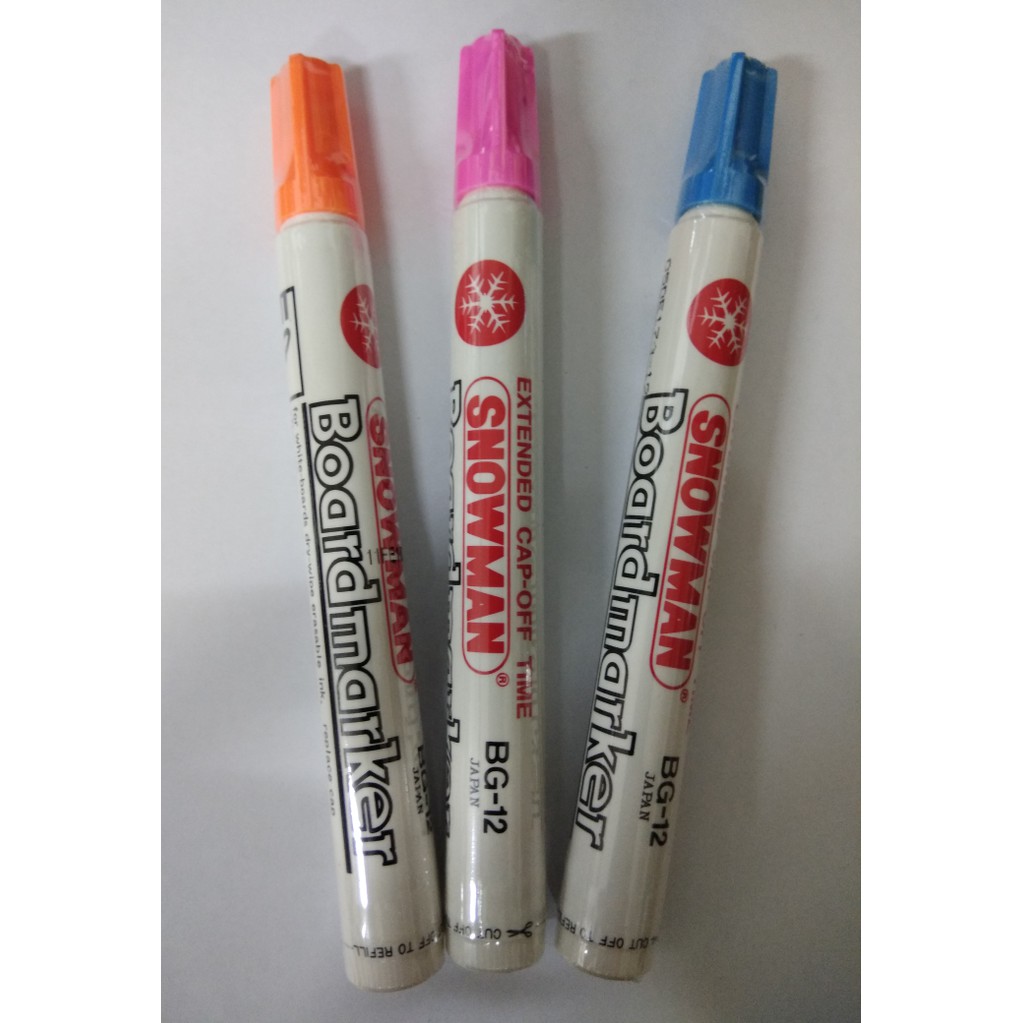 

Jual Spidol SNOWMAN White Board Marker BG 12 Fancy Color Limited