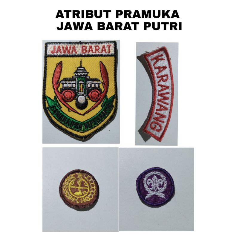 Badge Atribut Pramuka Wilayah Jawa Barat Putri