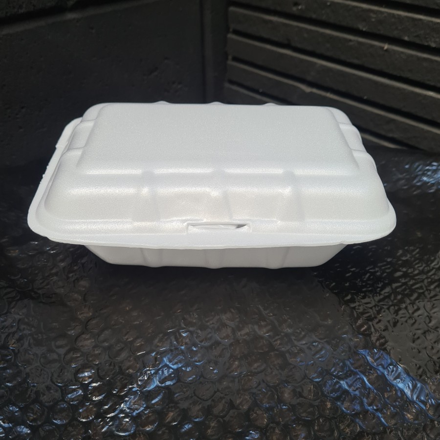 STYROFOAM kecil kotak makan box nasi bubur ayam geprek foam gabus 1 BAL