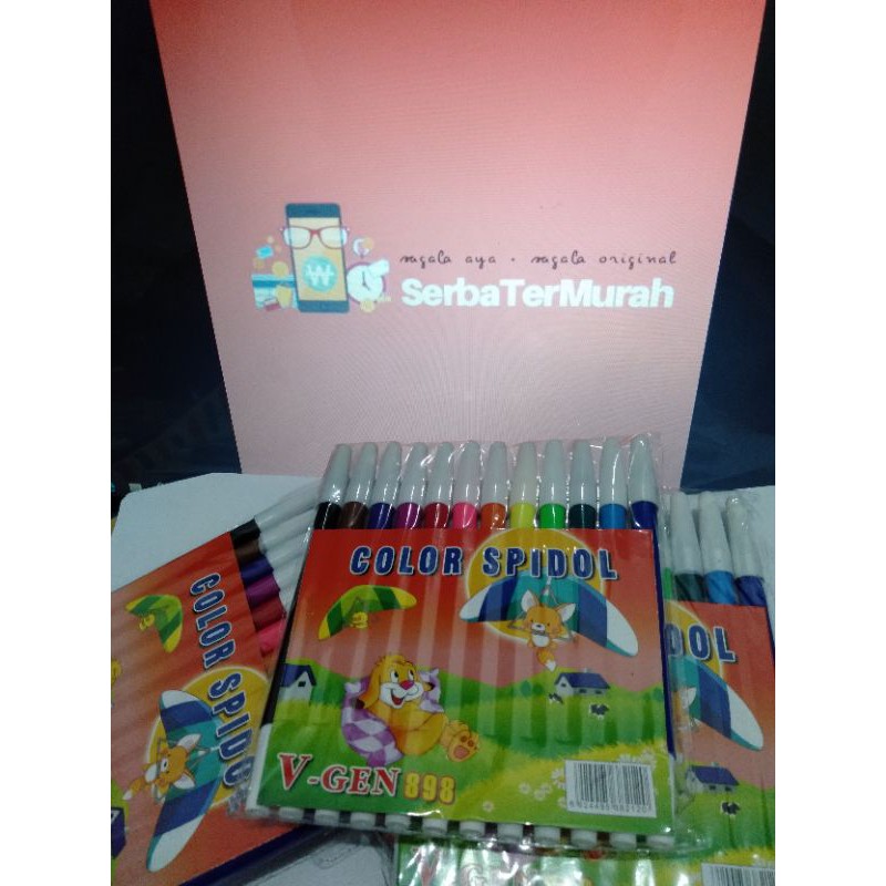 

Spidol warna warni 12 BATANG GM TERMURAH