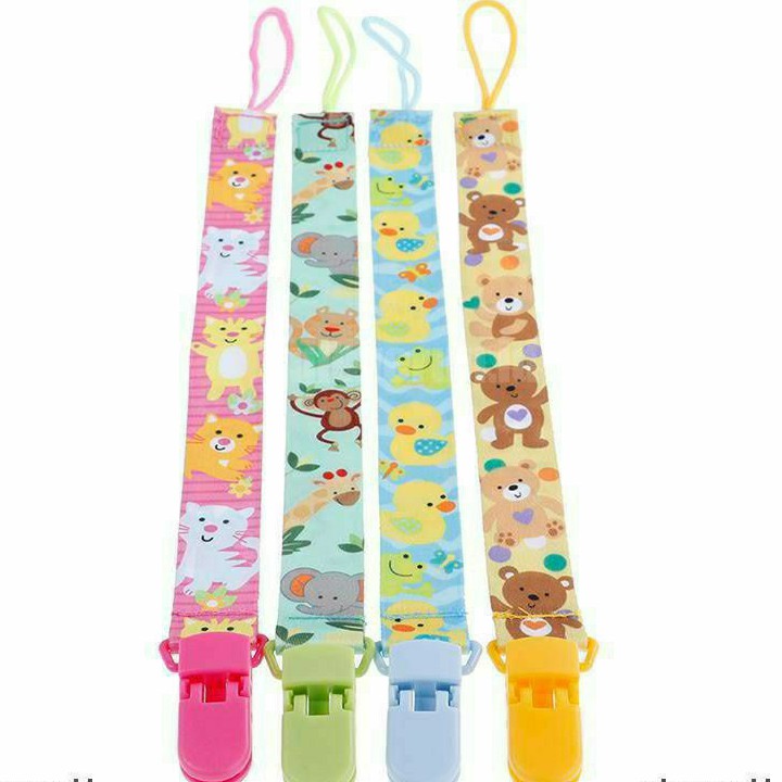 LZ.N37 tali empeng pita motif 25cm. klip rantai empeng. clip pacifier. pacifier chain