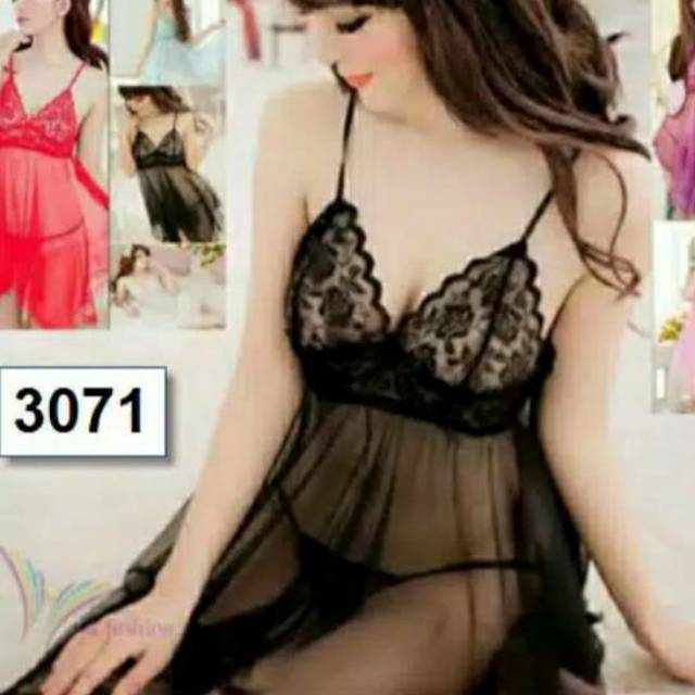 All Size M Premium Halus Lingerie Big Size Sexy Original Baju Tidur Seksi Transparan Shopee Indonesia