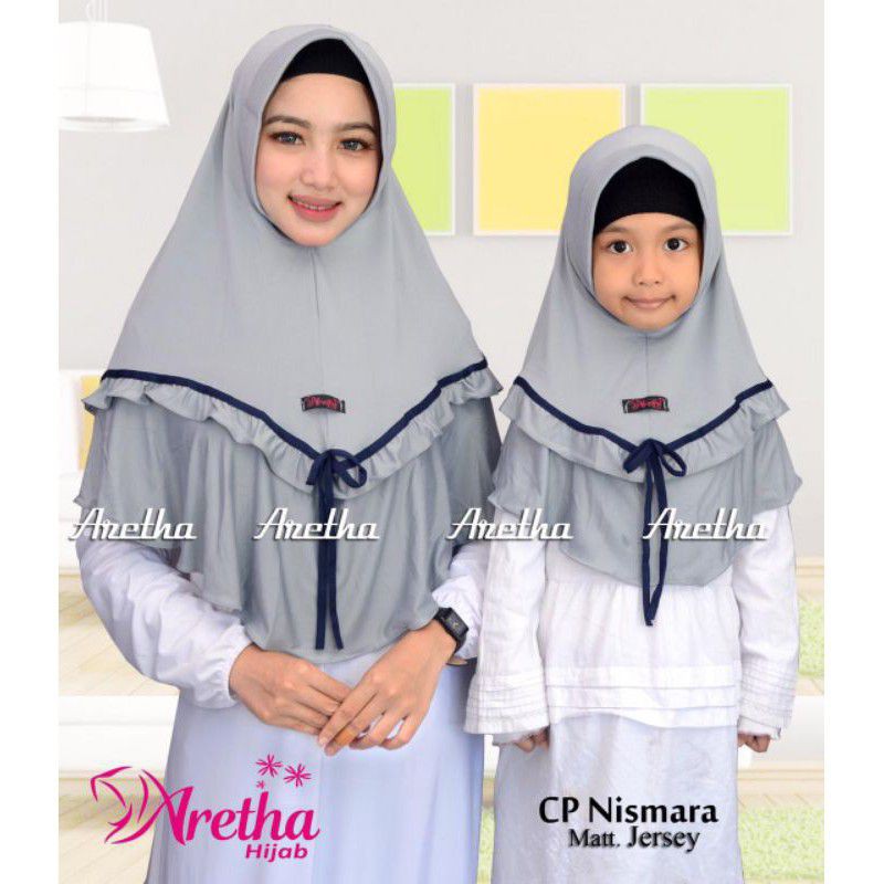 HIJAB INSTAN NISMARA COUPLE (IBU DAN ANAK)ORI ARETHA HIJAB