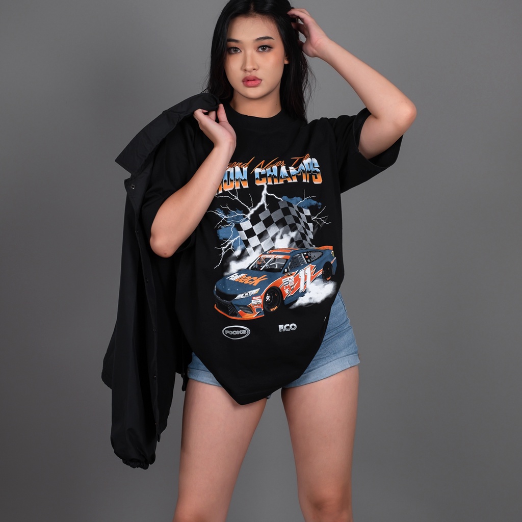 FOLLBACK Racer T-Shirt Union Champs - Kaos Nascar Oversize