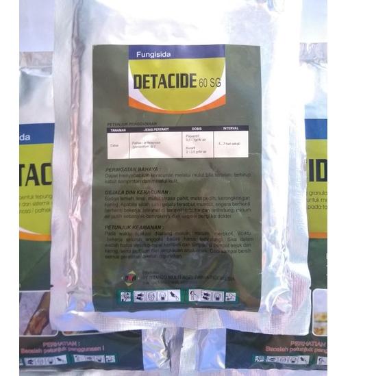CFL DETACIDE 60SG 250gram fungisida kontak sistemik untuk pathek,obat patek antraknosa,busuk buah 9Y