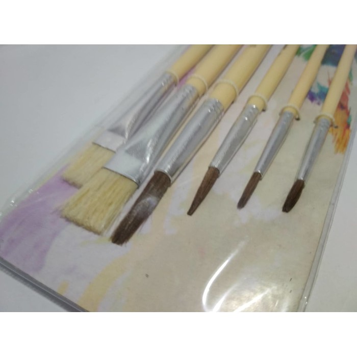 Kuas Lukis Cat Air Brush Paint set 6 pcs