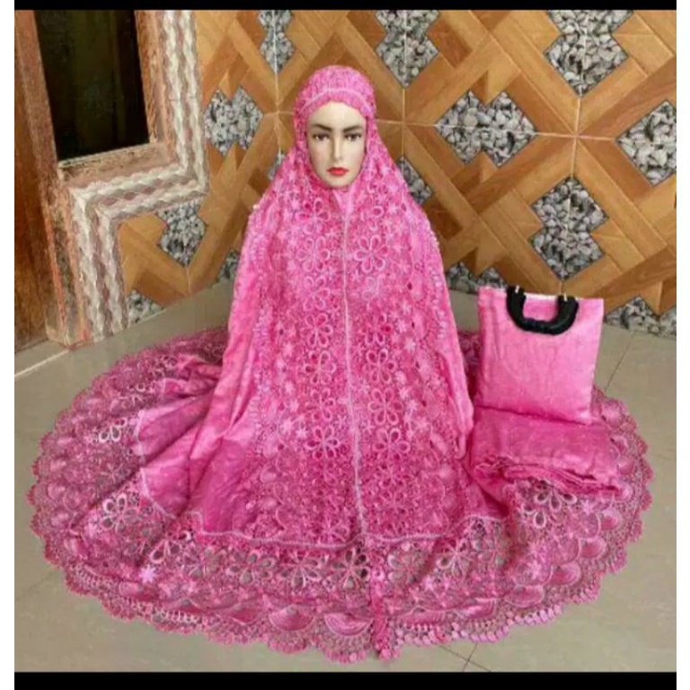 (COD) MUKENA SUTRA PARIS PRADA ORI // MUKENA PARIS CANTIK MEWAH