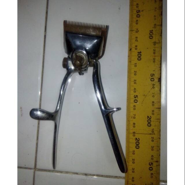Gunting kodok cukur rambut manual jadul kuno antik bahan dari besi