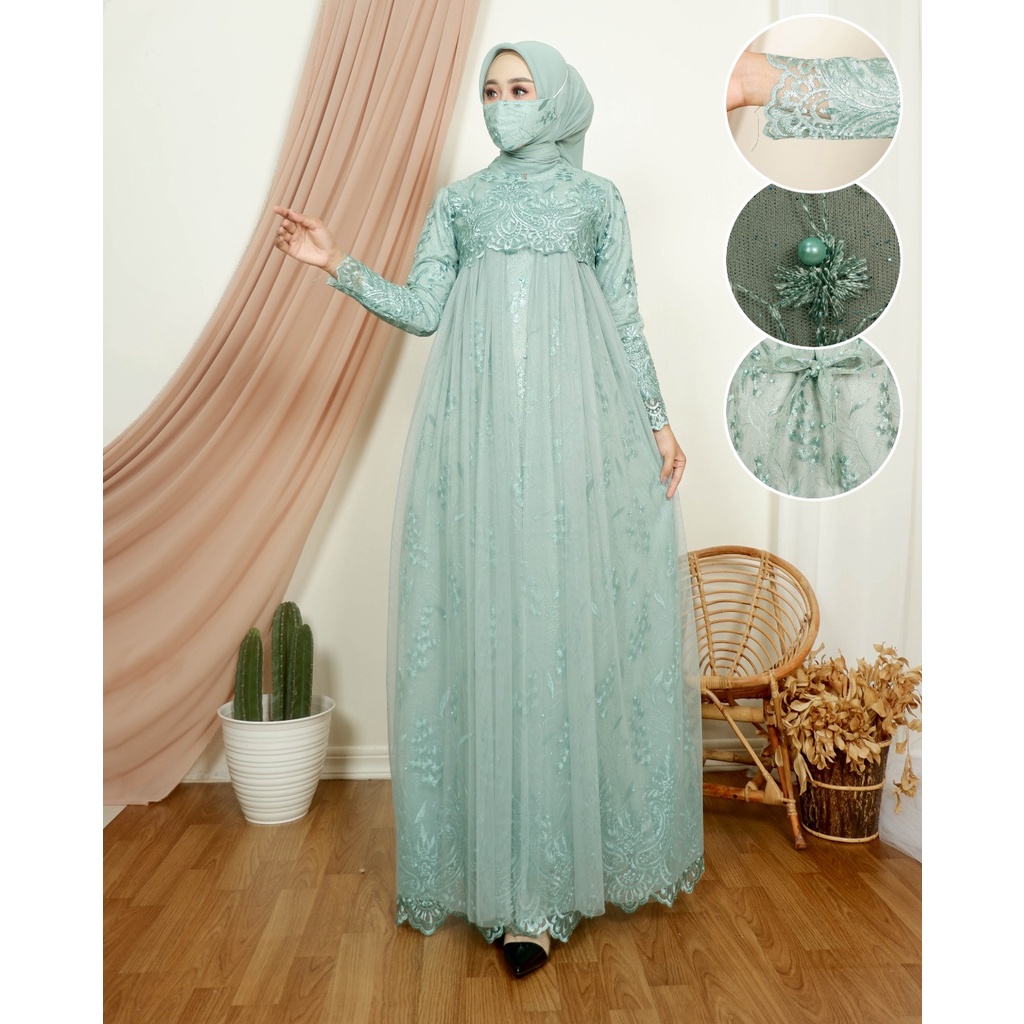 REALPCIT !!! SYAHERA DRESSS / GAMIS PESTA / GAMIS BRUKAT / KEBAYA MODERN / KEBAYA PESTA / JN