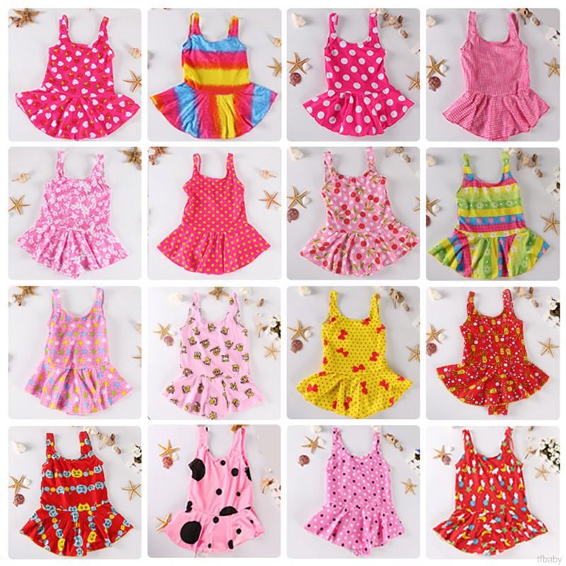 TFbaby Baju  Renang  One Piece Motif Print Bunga untuk Anak  