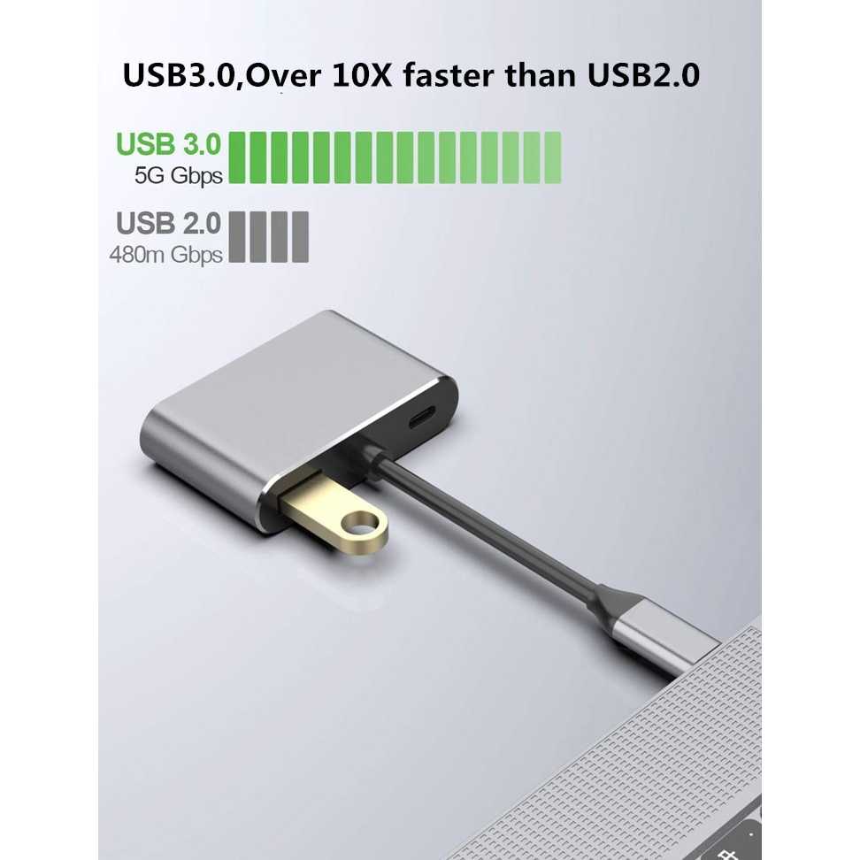 IDN TECH - Linkey Adapter USB Type C to HDMI VGA PD Charging 4K 87W - D87