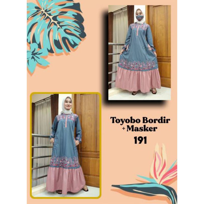GAMIS CRYSTAL BORDIR //GAMIS TOYOBO BORDIR//FASHIONMUSLIM